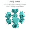 Three-Dimensional Intelligence Magic Cubes Puzzle Building Block Puzzle Decompression Toy(Black)