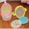Baby Products Anti-sprinkling Design Baby Double Handle Biscuit Small Bowl Snack Cup(Lake Orchid)