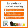 5pcs /Set Small Potted Plant Crochet Starter Kit for Beginners with  Step-by-Step Video Tutorials