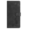 For Samsung Galaxy A36 5G Skin Feel Embossed Feather Leather Phone Case(Black)