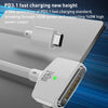 140W USB-C / Type-C to MagSafe 3 Nylon Braided Magnetic Charging Cable, Length: 2m (White)