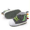 D2399 High Top Canvas Cartoon Dinosaur Small Wave Shoes Cloth Soles Walking Shoes, Size: 12cm(Grey)