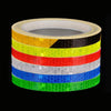 3 Rolls Bicycle Mountain Bike Motorcycle Sticker Car Contour Reflective Sticker Night Riding Reflective Sticker 1 x 800cm(Red)