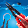 Reinforced Flat Circlip Pliers Flat-mouth Snap Ring Pliers(Red)