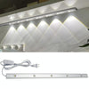 50cm 220V CN Plug Wardrobe Cabinet Lamp LED Light Bar With Button Switch(White)
