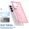 For Samsung Galaxy S23 Ultra 5G Glitter MagSafe Shockproof Phone Case(White)