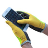 JUNGLE LEOPARD Outdoor Sports Mountaineering Full Finger Gloves Mesh Touch Screen Anti-Skid Gloves, Size: L(Orange+Yellow)