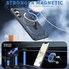 For Samsung Galaxy A55 5G Frosted MagSafe Holder Phone Case(Blue)