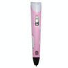 Hand-held 3D Printing Pen, EU Plug(Pink)
