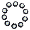 10 PCS 0.3W T6.5 Wedge Instrument Panel LED Light Dashboard Gauge Cluster Indicator Lamp Bulb(White Light)