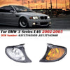 For 2002-2005 BMW 3 Series E46 Car Front Corner Parking Turn Signal Lights(White Right OE 63137165860)