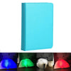 Foldable Pages RGB + Warm White Light Book Shape LED Light, Creative Portable USB Charging Small Size Night Light(Blue)
