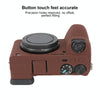 For Sony ILCE-6700 / A6700 Litchi Texture Soft Silicone Protective Case(Coffee)