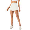 Women Sports Fake Two-Piece Quick-Drying Breathable Fitness Yoga Skirt Pants, Size: XXL(White)
