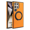 For Samsung Galaxy S25 5G Yashi 360 Degree Rotating MagSafe Bracket Phone Case(Orange)