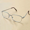 Full Metal Frame Resin Lenses Presbyopic Glasses Reading Glasses +3.50D(Silver)