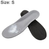 1 Pair PU Breathable Soft Sports Shock-absorbing Insole Sweat-absorbent Foot Pad Elastic Shoe Insert, Size: S(2-5 Yards)(Black)