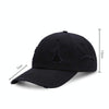 Washed Baseball Cap Casual Retro Shading Distress Torn Cap, Size:One Size(Black)