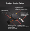 Multi Lighting Modes Bicycle Light USB Charge Led Bike Light Flash Tail Lights for Mountains Bike Seatpost(Heart)