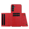 For Samsung Galaxy A56 5G Double Buckle Card Slots Magnetic Phone Case(Red)