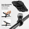 Bike Anti-vibration Silicone Cycling Fixed Mobile Phone Bracket, Model: Handlebar Style