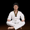 Men And Women Child Adult Cotton Taekwondo Clothing Training Uniforms, Size: 160(Dragon White)
