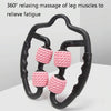 Foam Shaft Muscle Massage Roller Yoga Roller Fitness Supplies(Fish Bones Type Cherry Pink)