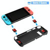 For Nintendo Switch TPU Protective Shell Integrated NS Protective Sleeve Can Be Placed On The Base(Black)