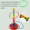 Night Market Stall Detachable Throwing Hoop Toys Children Parent-Child Games, Spec: 1 Tower 3 Circles