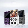 AMPOWN XU10 Handheld Game Console 3.5-Inch IPS Screen Linux System Portable Video Arcade 64G(Purple)