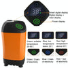 Outdoor Bath Artifact Field Dormitory Simple Electric Shower, Specification: Digital Display 7800mAh