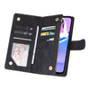 For Samsung Galaxy A16 5G Multifunctional Frosted Zipper Wallet Leather Phone Case(Black)