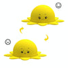 Double Expression Flip Dolls Octopus Silicone Unzip Toys, Height: 4.9cm(Yellow)