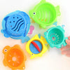 6 in 1 Baby Bath Toys Folding Music Cup Water Spray Beach Toys(Color Random Delivery)