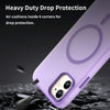 For iPhone 11 MagSafe Frosted Translucent TPU + PC Full Coverage Phone Case(Dark Purple)