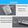 2pcs /Set 4 Inch Stainless Steel Hinge Free Slotting Door Switch Hinge