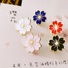 Sweet Cherry Blossom Brooch Drip Flower Collar Pin Badges Clothing Bags Accessories(Blue)