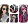 Unisex Fashion Color Film UV400 Reflective Sunglasses (Gold + Pink)