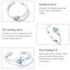S925 Sterling Silver Creative Fish Women Open Ring