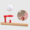 Classic Wooden Games Floating Blow Pipe & Balls Blowing Toy for Children
