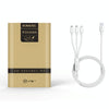 ROMOSS CB251N 66W 8 Pin + USB-C/Type-C + Micro USB 3 In 1 Charging Data Cable (1.2m)