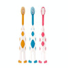 3pcs /Set RAOYI Giraffe Fine Hair Children Toothbrush Baby Cartoon Toothbrush(Yellow+Blue+Red)