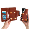 For Samsung Galaxy S25+ 5G Multifunctional 7-Card Wallet Leather Phone Case(Brown)