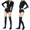 SLINX 1832 2 in 1 2mm Neoprene Super Elastic Warm One-piece Bikini Quick-drying Wetsuit for Women, with Warm Diving Stocking, Size: M