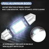 2 PCS 42mm DC12V-24V 3W 6000K 660LM 6LEDs SMD-3030 Car Reading Lamp / License Plate Light
