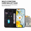 For Realme 13+ Global Lily Embossed Leather Phone Case(Black)