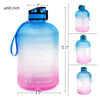TT-T585 1 Gallon / 3.78L Sports Kettle Large Capacity Gradient Color Plastic Space Bottle, Colour: Pink Purple