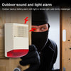50W Wired Siren Alarm with Flashlight & Battery Backup