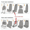 9 PCS Four Seasons Universal Seat Cover Cushion Car Fur Seat Covers Set Universal Cushion(Red)