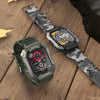 C20Plus 1.81-inch Health Monitoring Waterproof Bluetooth Call Smart Watch, Color: Black Leather